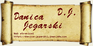 Danica Jegarski vizit kartica